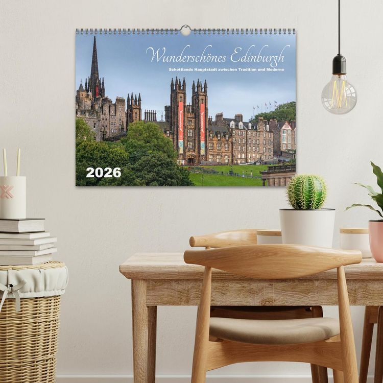 Produktbild: Wundersch&ouml;nes Edinburgh (Wandkalender 2026 DIN A3 quer), CALVENDO Monatskalender