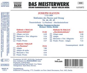 Produktbild: Sinfonien 44+49+45