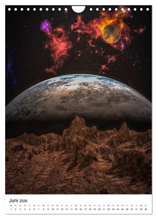 Produktbild: Unser Universum eine interstellare Reise (Wandkalender 2026 DIN A4 hoch), CALVENDO Monatskalender