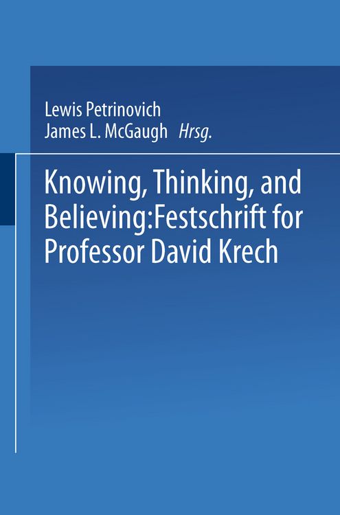 Produktbild: Knowing, Thinking, and Believing