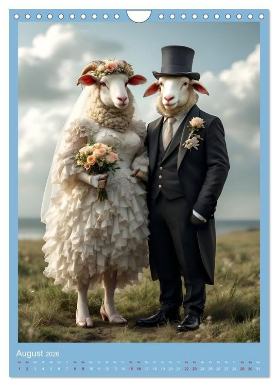Produktbild: Nicht nur ein Vogel wollte Hochzeit halten (Wandkalender 2026 DIN A4 hoch), CALVENDO Monatskalender
