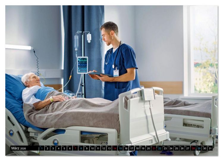 Produktbild: Im Dienst der Gesundheit - Krankenpflege (Wandkalender 2026 DIN A2 quer), CALVENDO Monatskalender