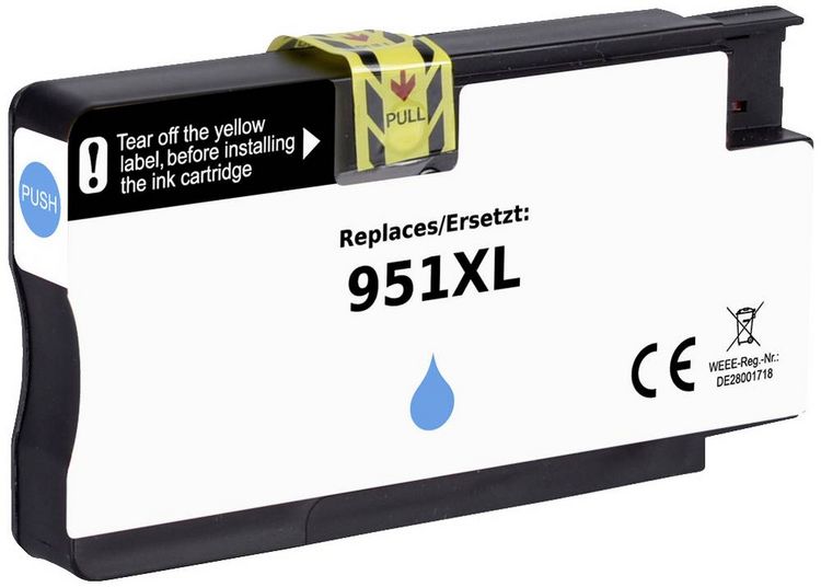 Produktbild: Renkforce Druckerpatrone ersetzt HP 951XL, CN046AE Kompatibel Cyan RF-5718848