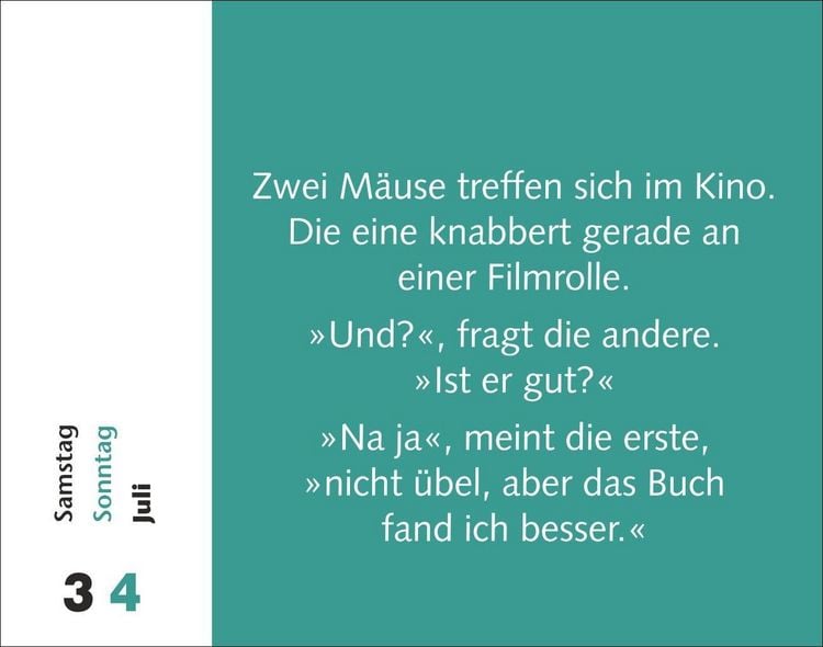 Produktbild: Witzirin Tagesabrei&szlig;kalender 2027 - Diese Packung enth&auml;lt: die lustigsten Witze f&uuml;r die t&auml;gliche Dosis Humor