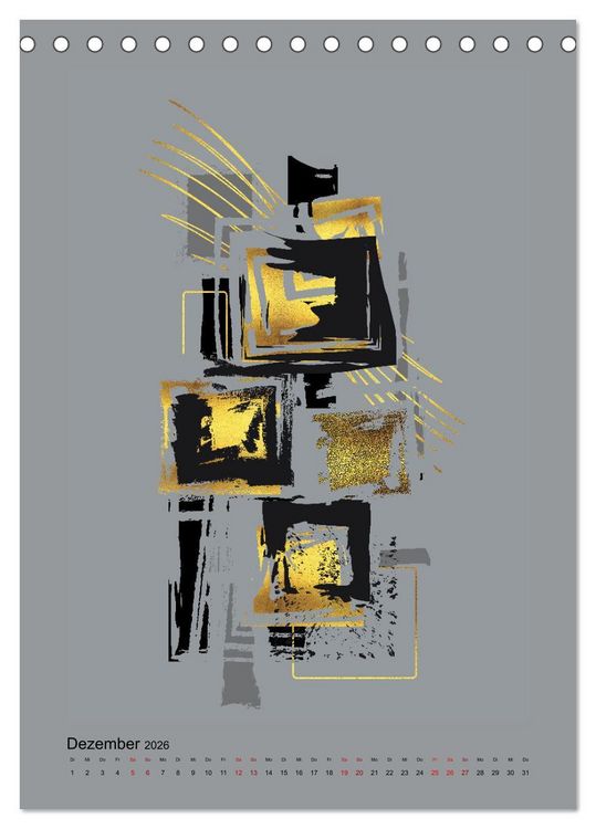 Produktbild: GRAFISCHE KUNST (Tischkalender 2026 DIN A5 hoch), CALVENDO Monatskalender