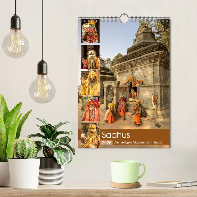 Produktbild: Sadhus - Die heiligen M&auml;nner von Nepal (Wandkalender 2026 DIN A4 hoch), CALVENDO Monatskalender