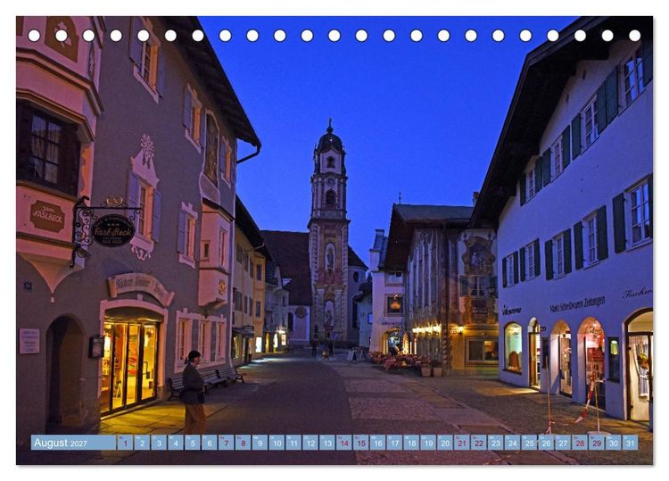 Produktbild: Mittenwald - Perle des Werdenfelser Landes (Tischkalender 2027 DIN A5 quer), CALVENDO Monatskalender