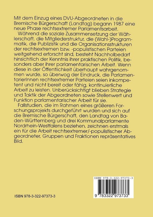 Produktbild: Rechtsextremisten in Parlamenten