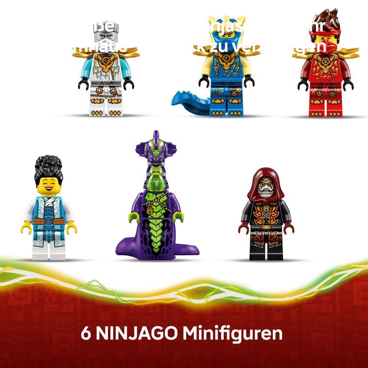 Produktbild: LEGO NINJAGO 71857 Showdown am Baumhaus mit dem Ninja-Bike, Minifiguren