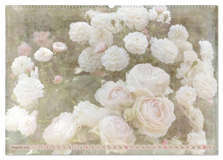Produktbild: Rosenduft Shabby Chic Style (Wandkalender 2026 DIN A2 quer), CALVENDO Monatskalender