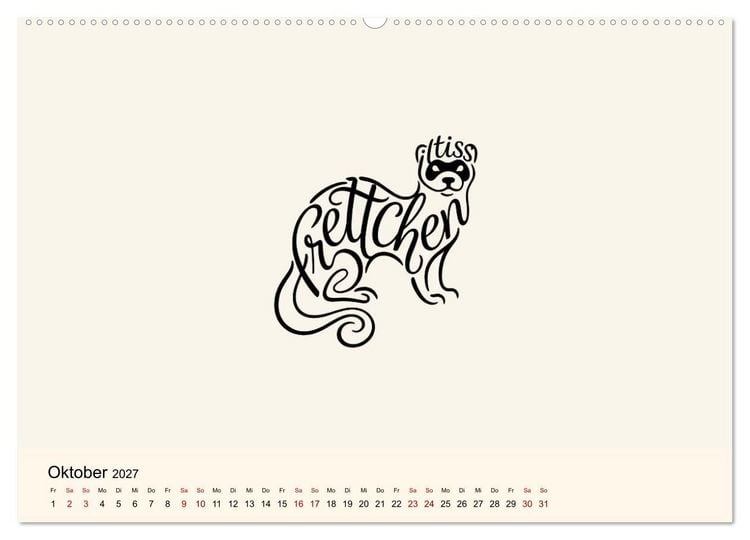 Produktbild: Buchstabentiere (hochwertiger Premium Wandkalender 2027 DIN A2 quer), Kunstdruck in Hochglanz