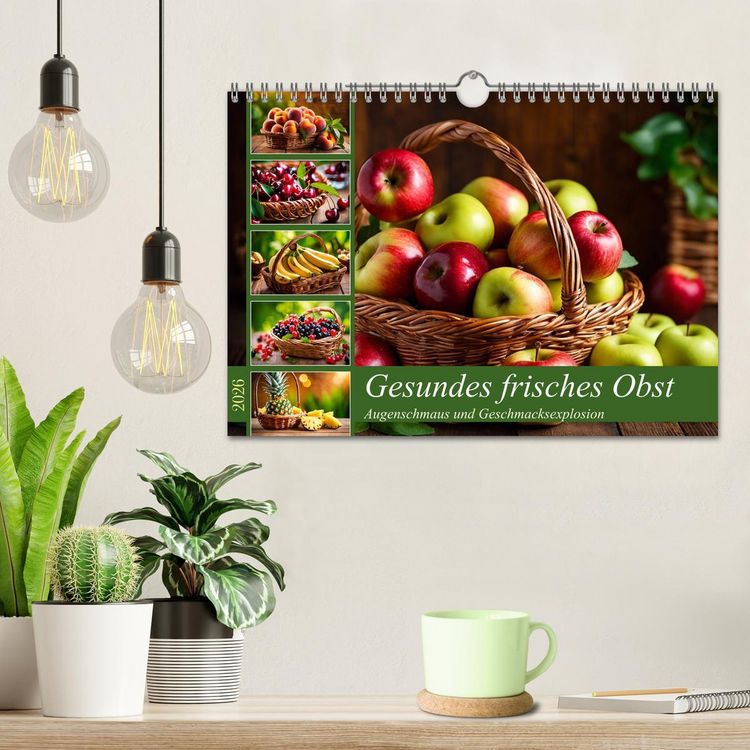 Produktbild: Gesundes frisches Obst (Wandkalender 2026 DIN A4 quer), CALVENDO Monatskalender