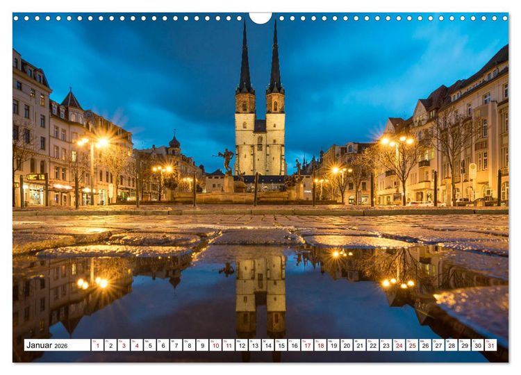 Produktbild: Halle-Saale - Meine Stadt im Spiegel (Wandkalender 2026 DIN A3 quer), CALVENDO Monatskalender
