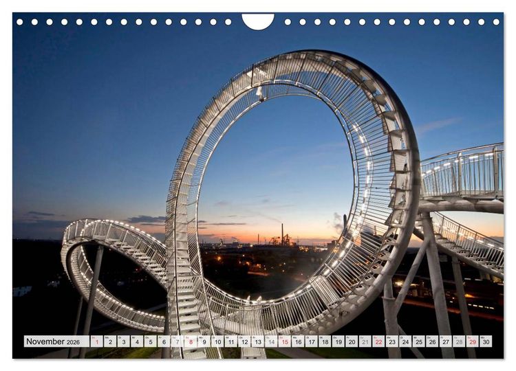 Produktbild: Das Ruhrgebiet bei Nacht (Wandkalender 2026 DIN A4 quer), CALVENDO Monatskalender