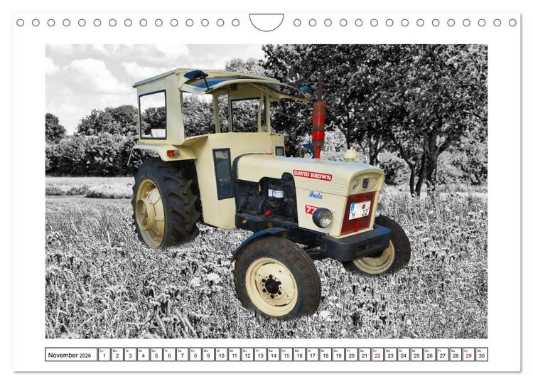 Produktbild: Traktoren - Oldtimer aus dem Ausland (Wandkalender 2026 DIN A4 quer), CALVENDO Monatskalender