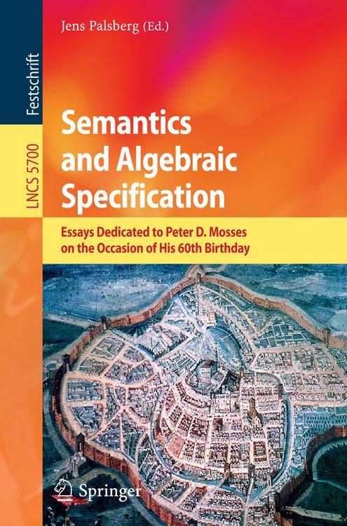 Produktbild: Semantics and Algebraic Specification
