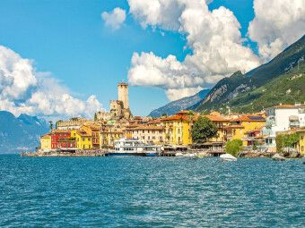 Produktbild: CALVENDO Puzzle Aussicht auf Malcesine | 1000 Teile Lege-Gr&ouml;&szlig;e 64x48cm Foto-Puzzle f&uuml;r gl&uuml;ckliche Stunden