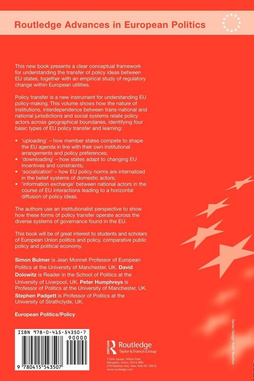 Produktbild: Policy Transfer in European Union Governance
