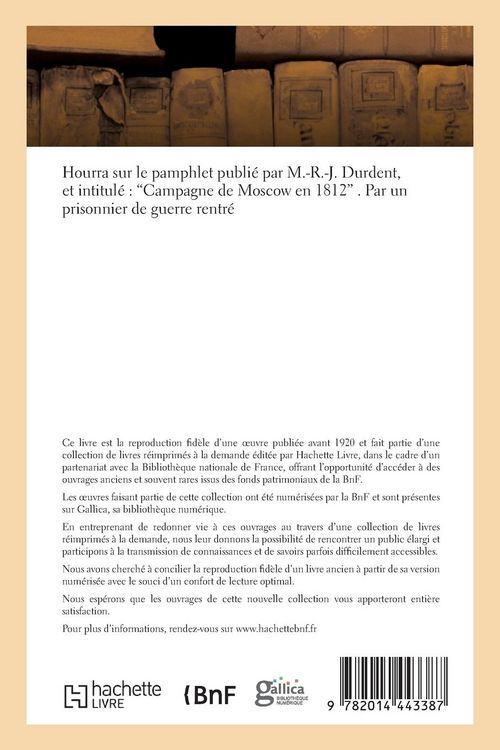 Produktbild: Hourra sur le pamphlet intitul&eacute;