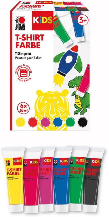 Produktbild: Marabu KiDS T-Shirt Farbe 6x36ml