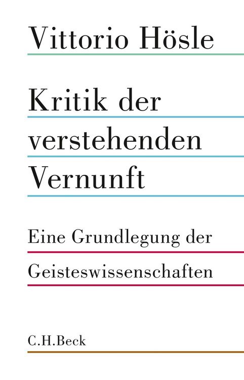 Produktbild: Kritik der verstehenden Vernunft