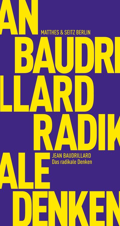 Produktbild: Das radikale Denken