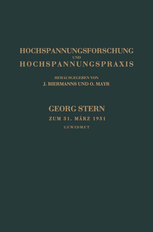 Produktbild: Hochspannungsforschung und Hochspannungspraxis