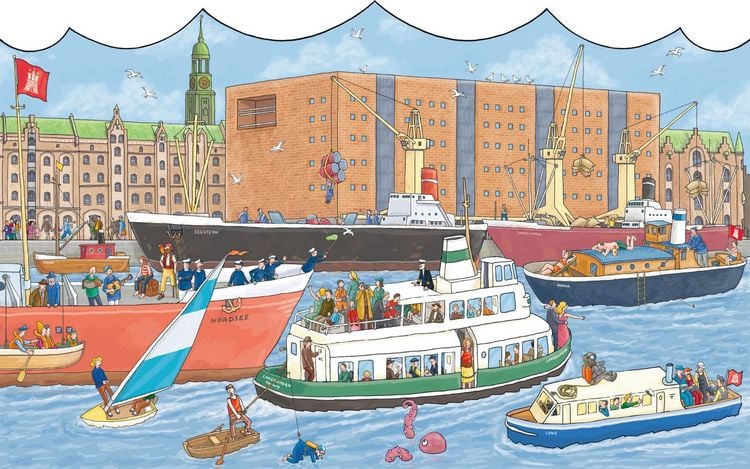 Produktbild: Mein großes Elbphilharmonie-Wimmelbuch