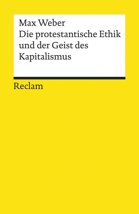 Produktbild: Die protestantische Ethik und der &raquo;Geist&laquo; des Kapitalismus. Studienausgabe