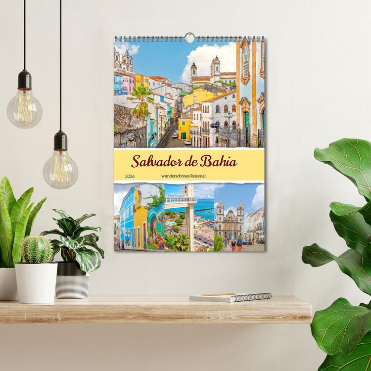 Produktbild: Salvador de Bahia - wundersch&ouml;nes Reiseziel (Wandkalender 2026 DIN A3 hoch), CALVENDO Monatskalender