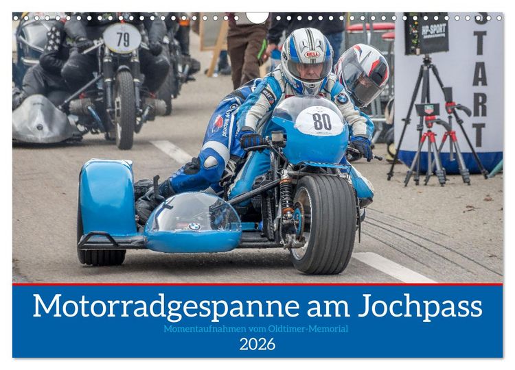 Produktbild: Motorradgespanne am Jochpass (Wandkalender 2026 DIN A3 quer), CALVENDO Monatskalender