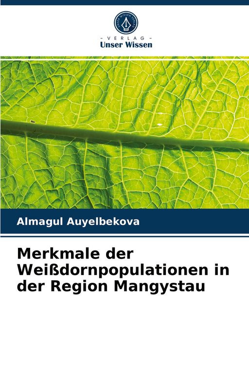 Produktbild: Merkmale der Wei&szlig;dornpopulationen in der Region Mangystau