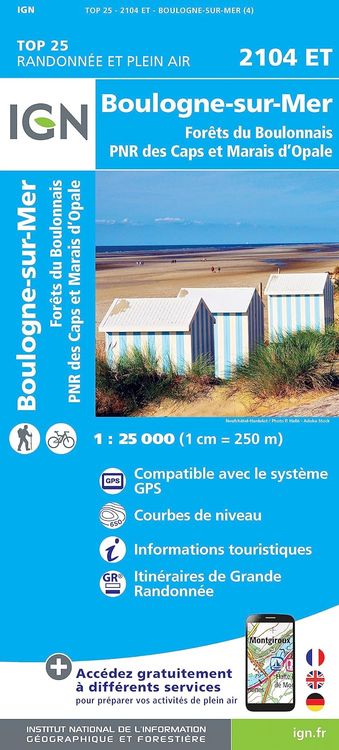 Produktbild: Boulogne-sur-Mer-For&ecirc;ts du Boulonnais 1:25 000