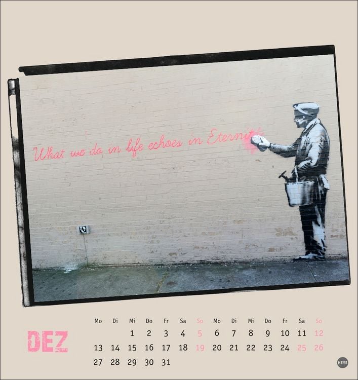 Produktbild: Banksy Postkartenkalender 2027
