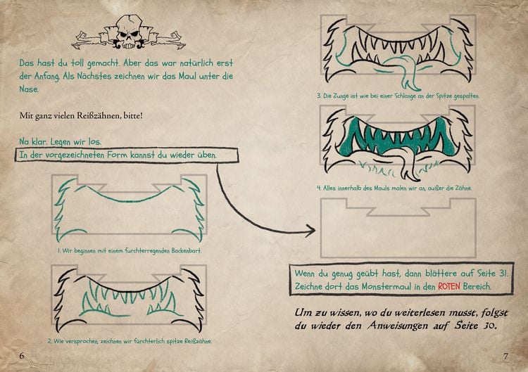 Produktbild: Das kleine B&ouml;se Kritzelbuch - Eine spannende Geschichte mit Monster-Zeichentipps
