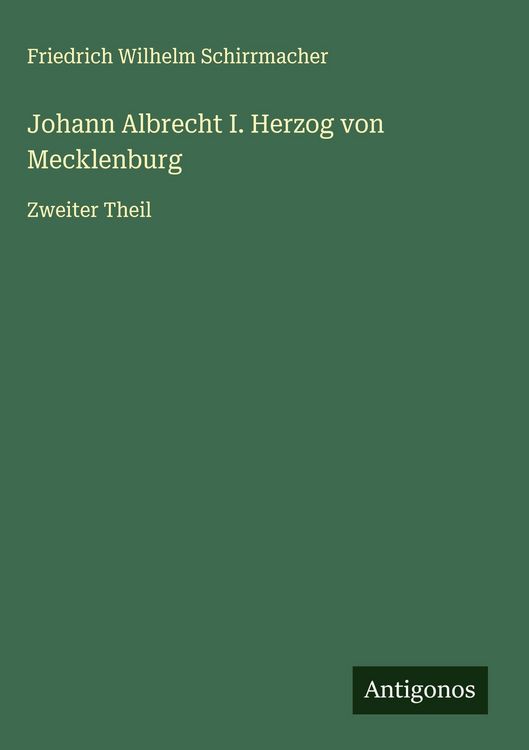 Produktbild: Johann Albrecht I. Herzog von Mecklenburg