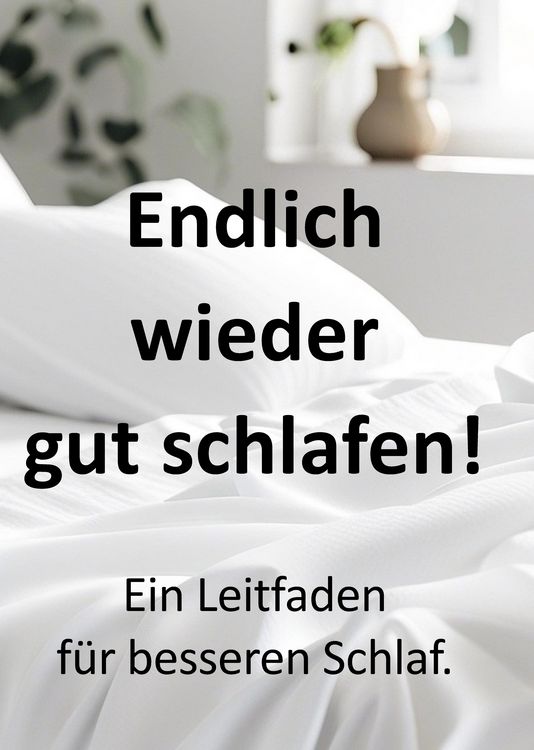 Produktbild: Endlich wieder gut schlafen! Ein Leitfaden f&uuml;r besseren Schlaf.