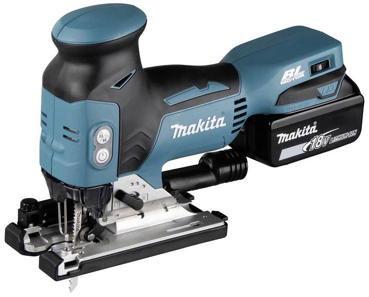 Produktbild: Makita Akku-Pendelhubstichs&auml;ge DJV181RTJ inkl. Akku, inkl. Ladeger&auml;t, inkl. Koffer 18 V 5.0 Ah Anzahl mitgelieferte Akkus 1