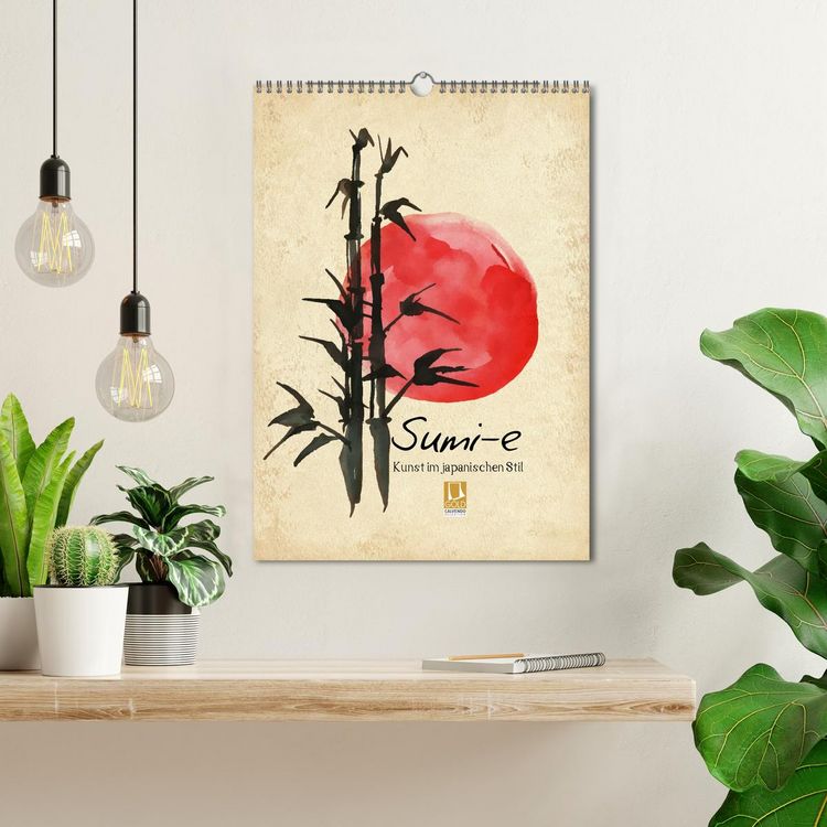 Produktbild: Sumi-e Kunst im japanischen Stil (Wandkalender 2026 DIN A3 hoch), CALVENDO Monatskalender