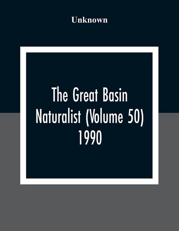 Produktbild: The Great Basin Naturalist (Volume 50) 1990