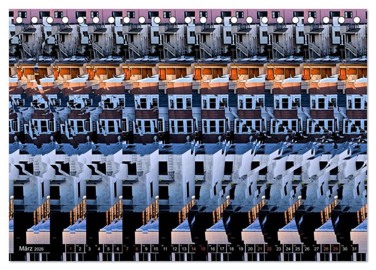 Produktbild: Magische Bilder - 3D Stereogramme (Tischkalender 2026 DIN A5 quer), CALVENDO Monatskalender
