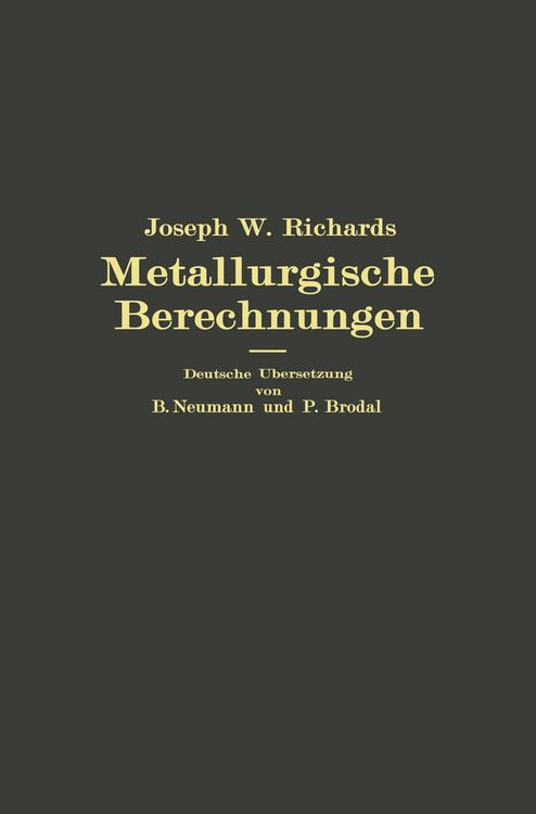 Produktbild: Metallurgische Berechnungen