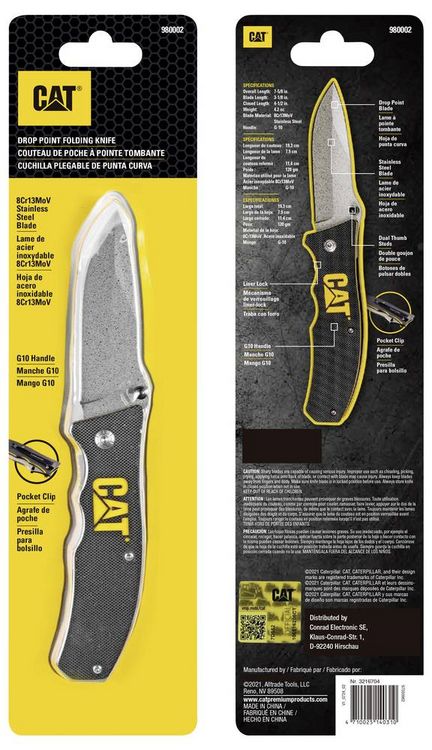 Produktbild: CAT 980002 Allzweckmesser Klingenl&auml;nge 79mm