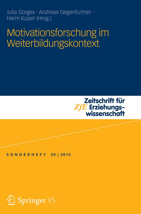 Produktbild: Motivationsforschung im Weiterbildungskontext