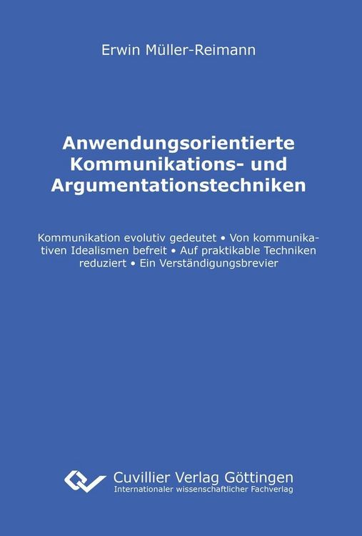 Produktbild: Anwendungsorientierte Kommunikations- und Argumentationstechniken
