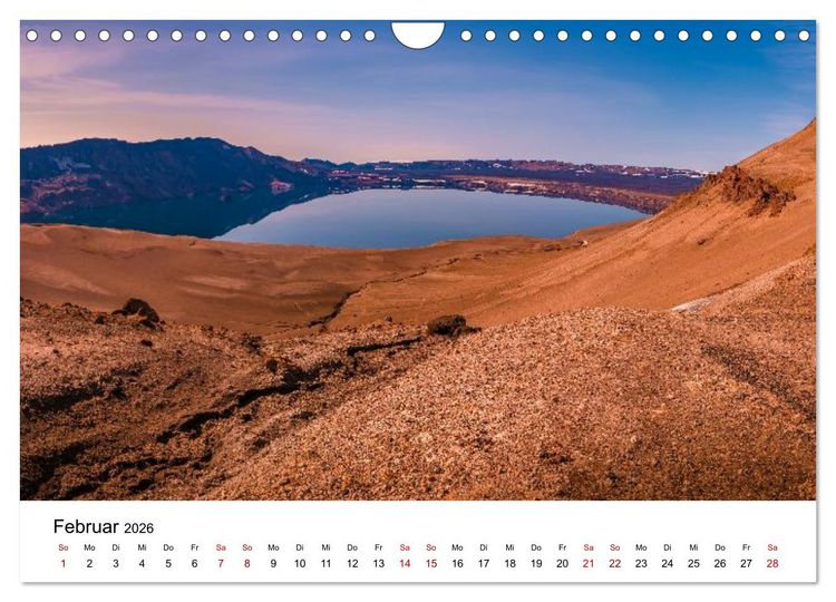 Produktbild: Island, Land aus Feuer und Eis: Sich st&auml;ndig neu formende Erde (Wandkalender 2026 DIN A4 quer), CALVENDO Monatskalender
