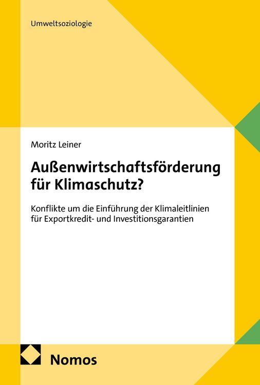 Produktbild: Au&szlig;enwirtschaftsf&ouml;rderung f&uuml;r Klimaschutz?