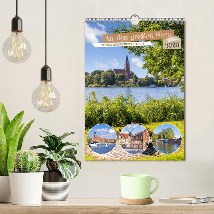 Produktbild: An den gro&szlig;en Seen der Mecklenburgischen Seenplatte (Wandkalender 2026 DIN A4 hoch), CALVENDO Monatskalender
