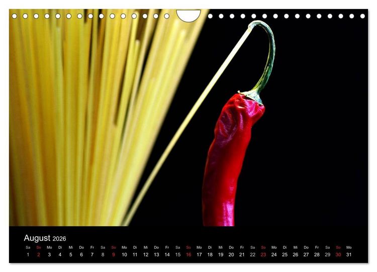 Produktbild: Pasta Kreationen (Wandkalender 2026 DIN A4 quer), CALVENDO Monatskalender