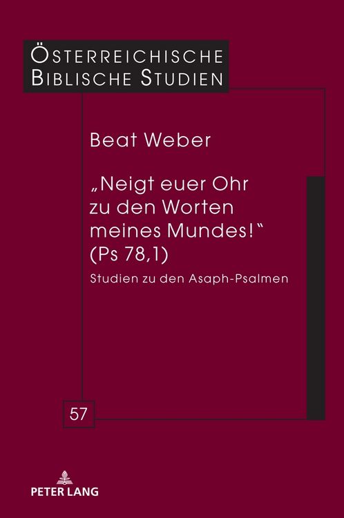 Produktbild: &bdquo;Neigt euer Ohr zu den Worten meines Mundes!&ldquo; (Ps 78,1)